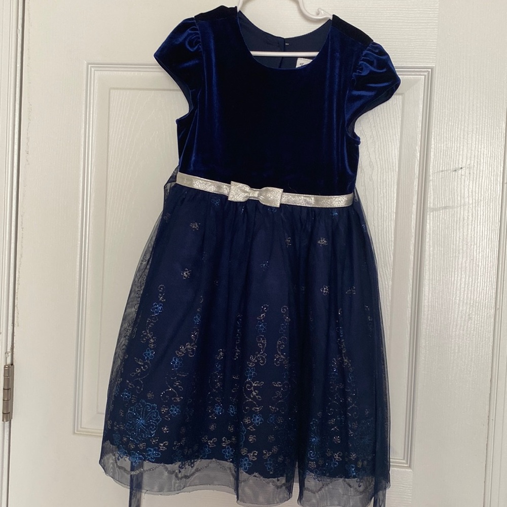 Little Girl Dress Navy Blue